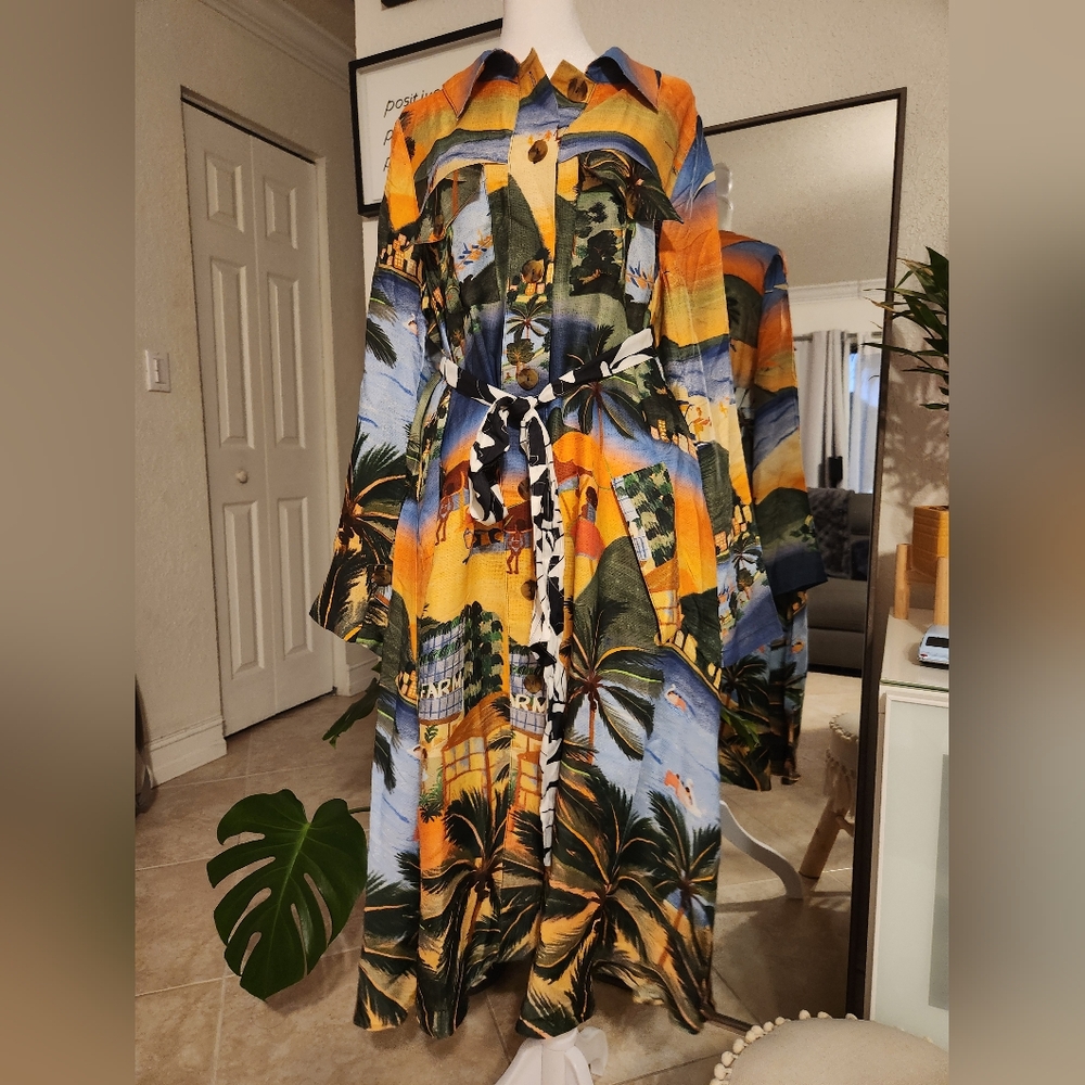 FARM Rio Tropical Multi‑Color Printed Maxi Dress - Picture 9 of 16